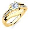 Schmuckladen Verlobungsring "Infinity Elegance" | 925 Sterlingsilber Gelbgold vergo^ Verlobungsringe|Verlobung