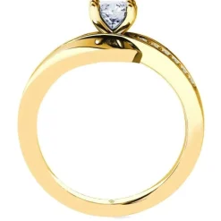Schmuckladen Verlobungsring "Infinity Elegance" | 925 Sterlingsilber Gelbgold vergo^ Verlobungsringe|Verlobung
