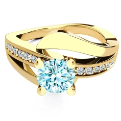 Schmuckladen Verlobungsring "Infinity Elegance" | 925 Sterlingsilber Gelbgold vergo^ Verlobungsringe|Verlobung