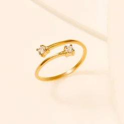 Schmuckladen Verstellbarer Ring mit Zirkonia^ Weihnachten|Schmuck
